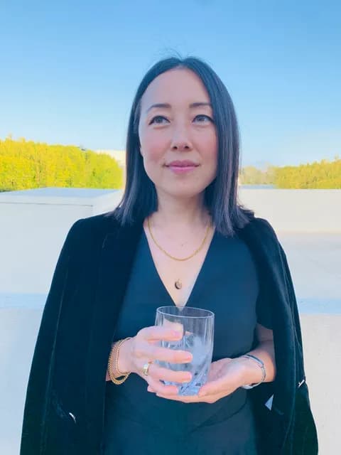 Carolyn Kim enjoying some Luxe